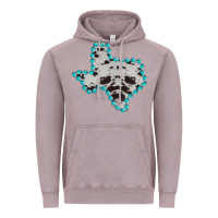 Vintage Zinc Texas Map Cowhide Turquoise Gemstone Vintage Hoodie - Bettercallsaul