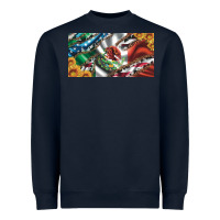 Navy usa flag and mexico flag with sunflower and cowhide  license plate Heavyweight Sweatshirt - Artiststas