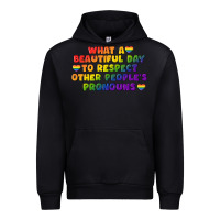Black What a beautiful day to respect other people's Urban Hoodie - CowGirlArtShop