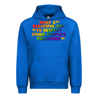 Cobalt What a beautiful day to respect other people's Urban Hoodie - CowGirlArtShop