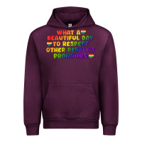 Mauve Wine What a beautiful day to respect other people's Urban Hoodie - CowGirlArtShop