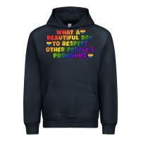 Navy What a beautiful day to respect other people's Urban Hoodie - CowGirlArtShop