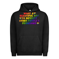 Pigment Black What a beautiful day to respect other people's Urban Hoodie - CowGirlArtShop