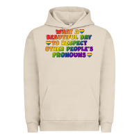 Pigment French Oak What a beautiful day to respect other people's Urban Hoodie - CowGirlArtShop