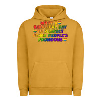 Pigment Peanut Butter What a beautiful day to respect other people's Urban Hoodie - CowGirlArtShop