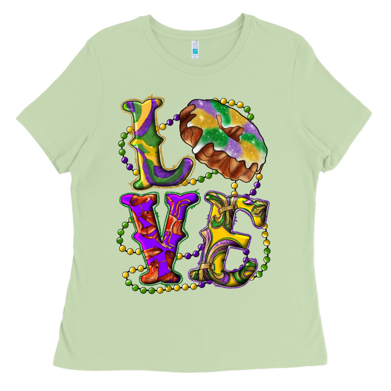 Mardi Gras Love With King Cake Ladies Tee by RanaPortraitStore | Teevron