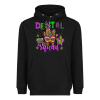 Black dental squad mardi gras teeth Heavyweight Hoodie - Jasminsmagicworld