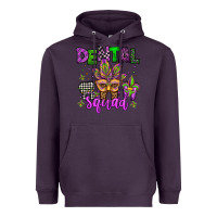 Plum dental squad mardi gras teeth Heavyweight Hoodie - Jasminsmagicworld