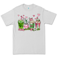 Dove Grey botanic coffee cups Premium Tee - AdoDesignShop