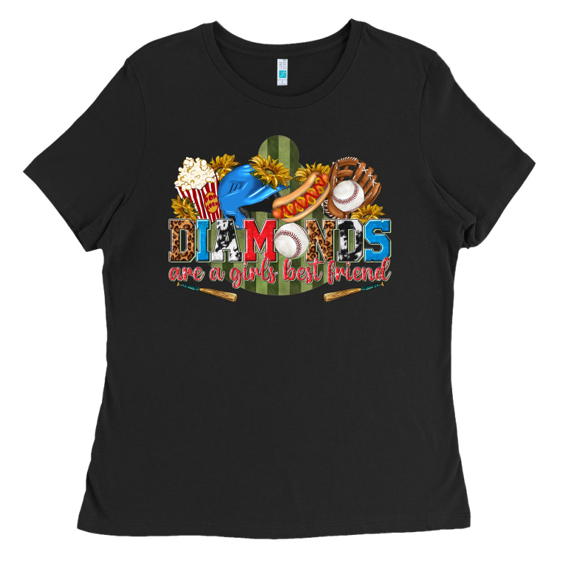 Diamonds Are A Girls Best Friend Ladies Tee by texasbilliewilder | Teevron