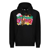 Black School counselor off duty Premium Hoodie - NancyCooperArtShop