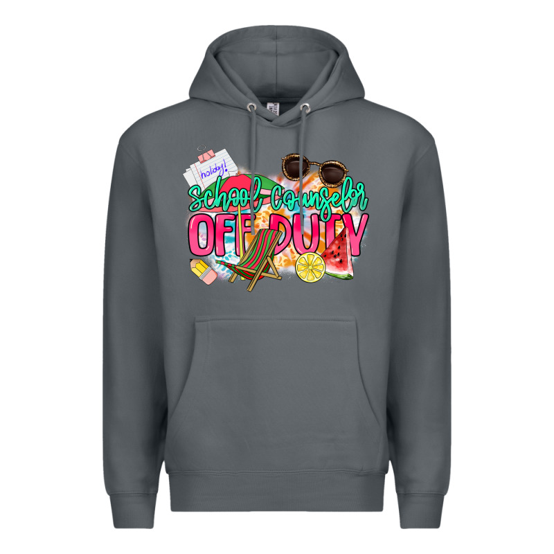 School Counselor Off Duty Premium Hoodie by NancyCooperArtShop | Teevron