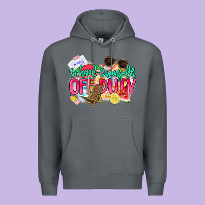 School Counselor Off Duty Premium Hoodie Designed By Nancycooperartshop