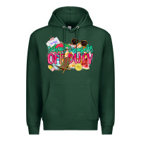 Sports Green School counselor off duty Premium Hoodie - NancyCooperArtShop