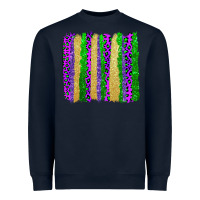 Navy mardi gras brushstrokes Heavyweight Sweatshirt - AdoDesignShop