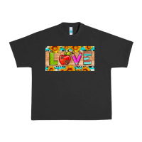 Pigment Black love and sunflower with pen and apple license plate template Urban Heavy Tee - Artiststas