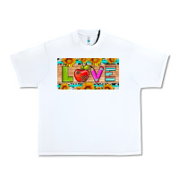 White love and sunflower with pen and apple license plate template Urban Heavy Tee - Artiststas