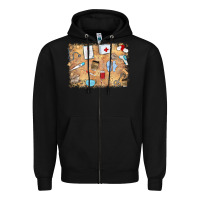 Black nurse Zipper Hoodie - MaliasSmallBusiness