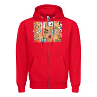 Red nurse Zipper Hoodie - MaliasSmallBusiness
