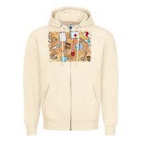 Sandshell nurse Zipper Hoodie - MaliasSmallBusiness