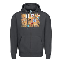 Smoke nurse Zipper Hoodie - MaliasSmallBusiness