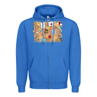 True Royal nurse Zipper Hoodie - MaliasSmallBusiness