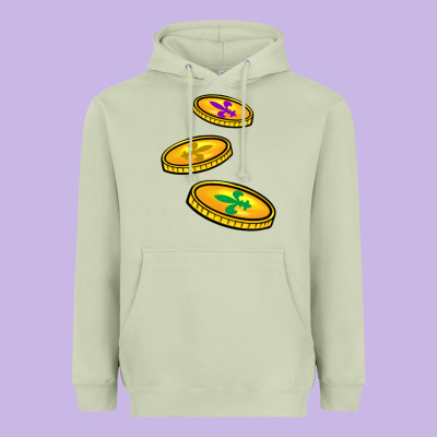 Louisiana Coins Heavyweight Hoodie Designed By Barkaloodesign