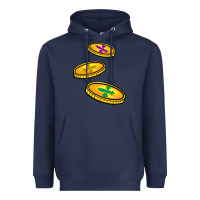 Navy louisiana coins Heavyweight Hoodie - BarkalooDesign