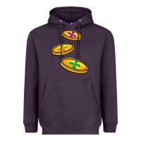 Plum louisiana coins Heavyweight Hoodie - BarkalooDesign