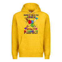 Lemon society says i'm autistic god says i'm perfect Premium Hoodie - JahusDesignShop