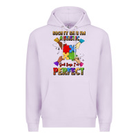 Society Says I'm Autistic God Says I'm Perfect Premium Hoodie | Teevron