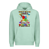 Seafoam society says i'm autistic god says i'm perfect Premium Hoodie - JahusDesignShop