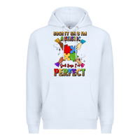 White society says i'm autistic god says i'm perfect Premium Hoodie - JahusDesignShop