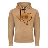 Vintage Camel Texas Map Western Horsehide Pattern Vintage Hoodie - Bettercallsaul