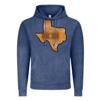 Vintage Denim Texas Map Western Horsehide Pattern Vintage Hoodie - Bettercallsaul