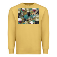 Antique Gold California Wine with Leopard Background Premium Sweatshirt - Bettercallsaul