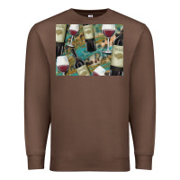 Chestnut California Wine with Leopard Background Premium Sweatshirt - Bettercallsaul