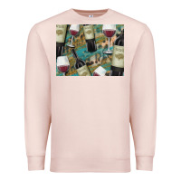 Pale Pink California Wine with Leopard Background Premium Sweatshirt - Bettercallsaul