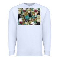 White California Wine with Leopard Background Premium Sweatshirt - Bettercallsaul
