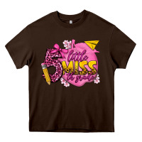 Chocolate Brown little miss 5th grade Heavy Core Tee - texasbilliewilder