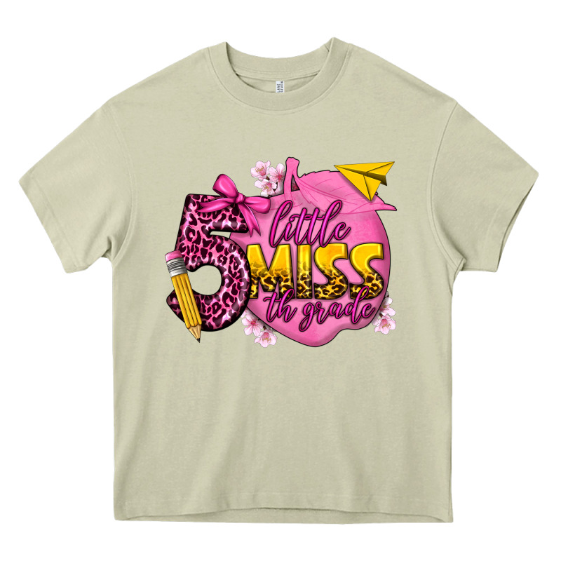 Little Miss 5th Grade Heavy Core Tee by texasbilliewilder | Teevron