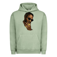 Pigment Oil Green Black man Urban Hoodie - HowdyJamesFarm
