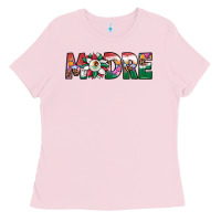 Bubblegum Pink mexican flag sunflower madre Ladies Tee - JahusDesignShop