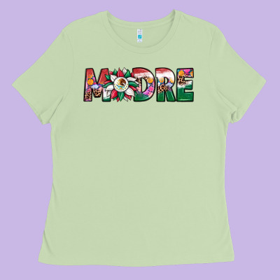 Mexican Flag Sunflower Madre Ladies Tee Designed By Jahusdesignshop
