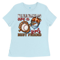 Diamonds Are A Girls Best Friend Baseball Ladies Tee | Teevron