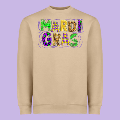 Mardi Gras Heavyweight Sweatshirt Designed By Adodesignshop