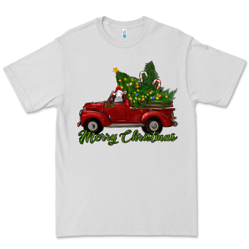 Merry Christmas Baby Sheep Trees With Truck Premium Tee by RanaPortraitStore | Teevron