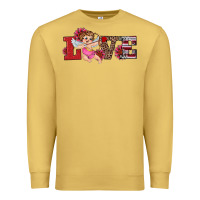 Antique Gold valentine's day cupid sunflowers love Premium Sweatshirt - RanaPortraitStore