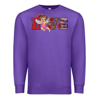 Purple valentine's day cupid sunflowers love Premium Sweatshirt - RanaPortraitStore
