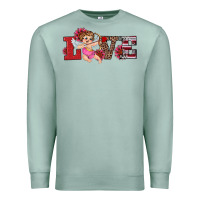 Seafoam valentine's day cupid sunflowers love Premium Sweatshirt - RanaPortraitStore